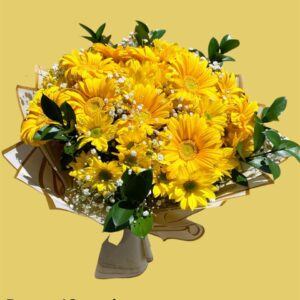 💛 Ramo de 10 Gerberas